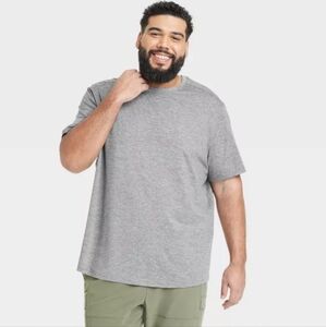 All In Motion Men's NWT Dark Gray Soft Gym Short Sleeve T-Shirt Size 2XL